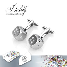 Destiny Jewellery Crystal From Swarovski Dice Cufflinks